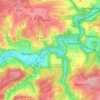 Mapa topográfico Bruchermühle, altitud, relieve