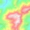 Mapa topográfico Cerro de las Lomas, altitud, relieve