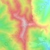 Mapa topográfico Viento, altitud, relieve