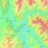 Mapa topográfico Muzaffarabad, altitud, relieve