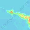Mapa topográfico Honeymoon Cove, altitud, relieve