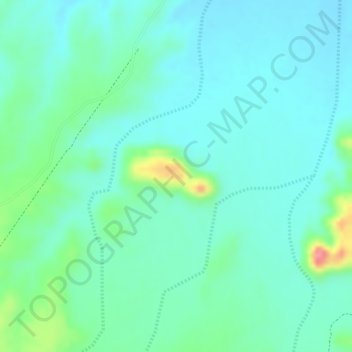 Mapa topográfico Rabka, altitud, relieve