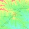 Mapa topográfico Wardha, altitud, relieve