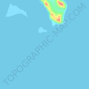 Mapa topográfico Jamsah, altitud, relieve