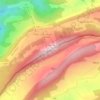 Mapa topográfico Le Meix Musy, altitud, relieve