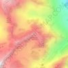 Mapa topográfico Pointe des Autans, altitud, relieve