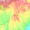 Mapa topográfico Rhotia, altitud, relieve
