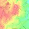 Mapa topográfico La Guesnonnière, altitud, relieve