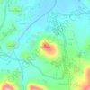 Mapa topográfico Pasir Muncang, altitud, relieve