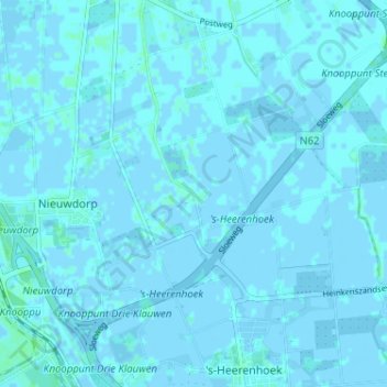 Mapa topográfico Knaphof, altitud, relieve