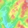 Mapa topográfico Saint-Joseph-de-Madawaska, altitud, relieve