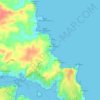 Mapa topográfico es Murtar, altitud, relieve