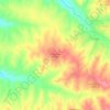 Mapa topográfico Urbanización El Avión, altitud, relieve