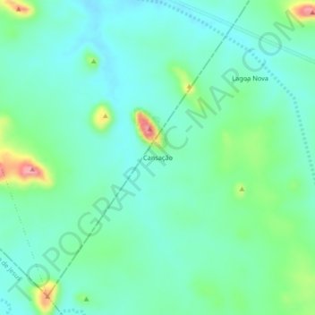 Mapa topográfico Cansação, altitud, relieve