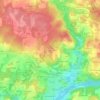 Mapa topográfico Kergo-er-Hoët, altitud, relieve