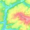 Mapa topográfico Violaine, altitud, relieve