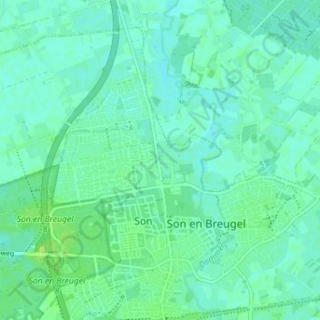 Mapa topográfico Wolfswinkel, altitud, relieve