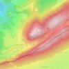 Mapa topográfico Mont Châteleu, altitud, relieve