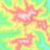 Mapa topográfico Canaan Del Norte, altitud, relieve