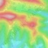 Mapa topográfico Le Cair, altitud, relieve