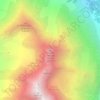 Mapa topográfico Grande Dent de Veisivi, altitud, relieve