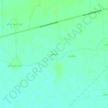 Mapa topográfico Chak Dobani, altitud, relieve