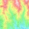 Mapa topográfico Los Díaz, altitud, relieve