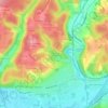 Mapa topográfico La Combe de l'Isle, altitud, relieve