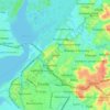 Mapa topográfico Deido, altitud, relieve