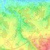 Mapa topográfico Les Fontenelles, altitud, relieve