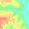 Mapa topográfico Blueville, altitud, relieve