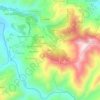 Mapa topográfico Berdun, altitud, relieve
