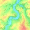 Mapa topográfico Le Coudray, altitud, relieve