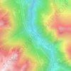 Mapa topográfico Sia, altitud, relieve