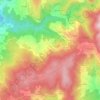 Mapa topográfico Vilar, altitud, relieve