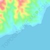 Mapa topográfico Karbubu, altitud, relieve