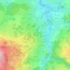 Mapa topográfico Doméranges, altitud, relieve