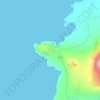 Mapa topográfico Clogher Head, altitud, relieve