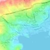 Mapa topográfico Purok Makiangayon, altitud, relieve