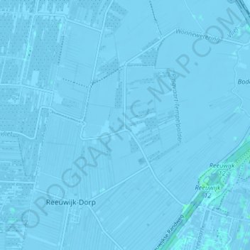 Mapa topográfico Tempel, altitud, relieve