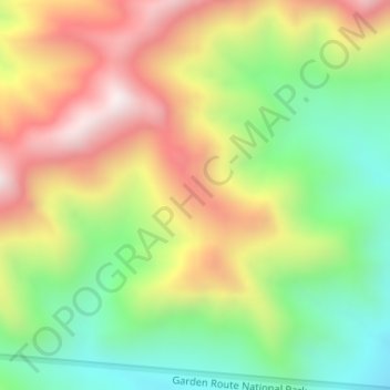 Mapa topográfico Formosa Nature Reserve, altitud, relieve