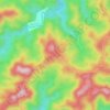 Mapa topográfico Los Jagüeyes, altitud, relieve