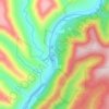Mapa topográfico Slate Run, altitud, relieve