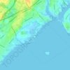 Mapa topográfico Silver Beach, altitud, relieve