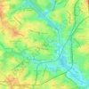 Mapa topográfico Monaghan, altitud, relieve