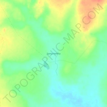 Mapa topográfico Santa Helena, altitud, relieve