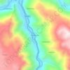 Mapa topográfico Retamayocc, altitud, relieve