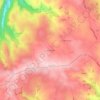 Mapa topográfico Les Cabanes, altitud, relieve