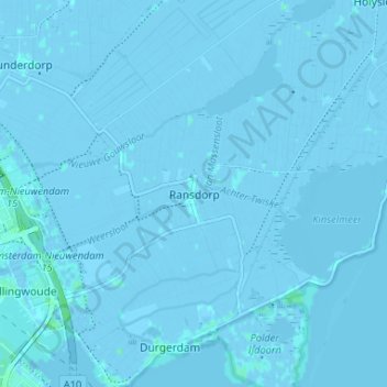Mapa topográfico Ransdorp, altitud, relieve