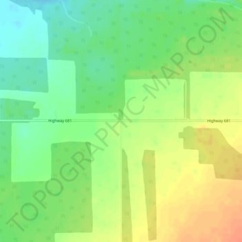 Mapa topográfico Silver Valley, altitud, relieve